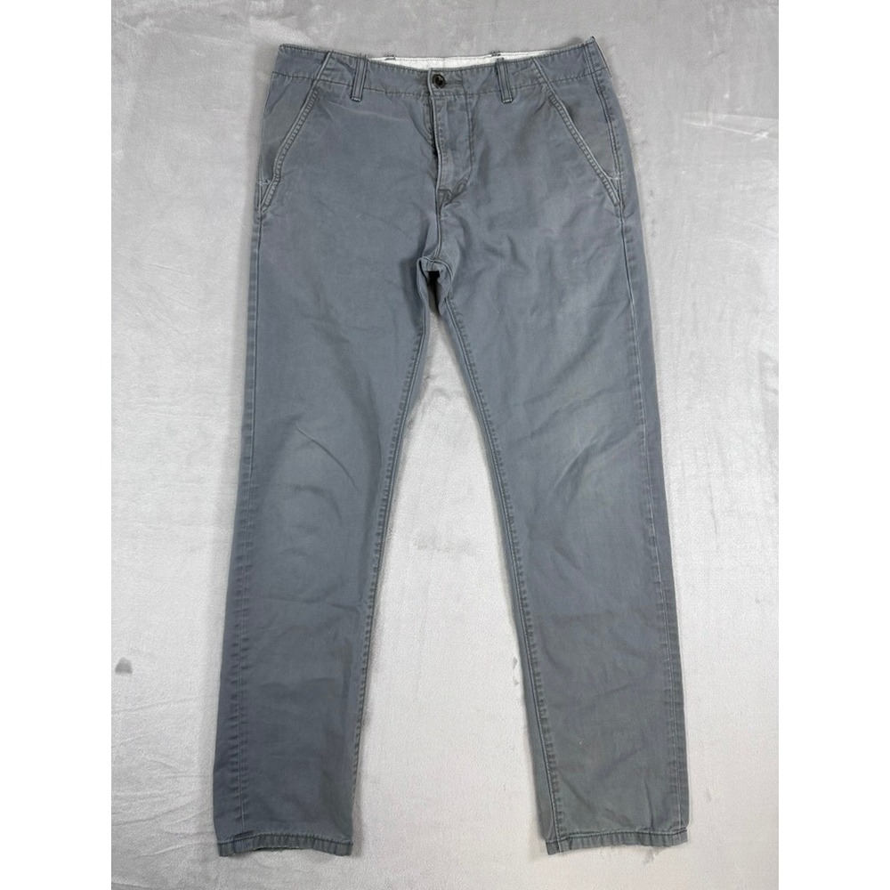 Levi's Chino Pants Mens 30x32 Grey Good Straight Leg Cotton‎ Casual Trousers